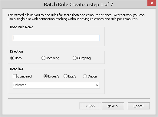 Batch Rule Creator